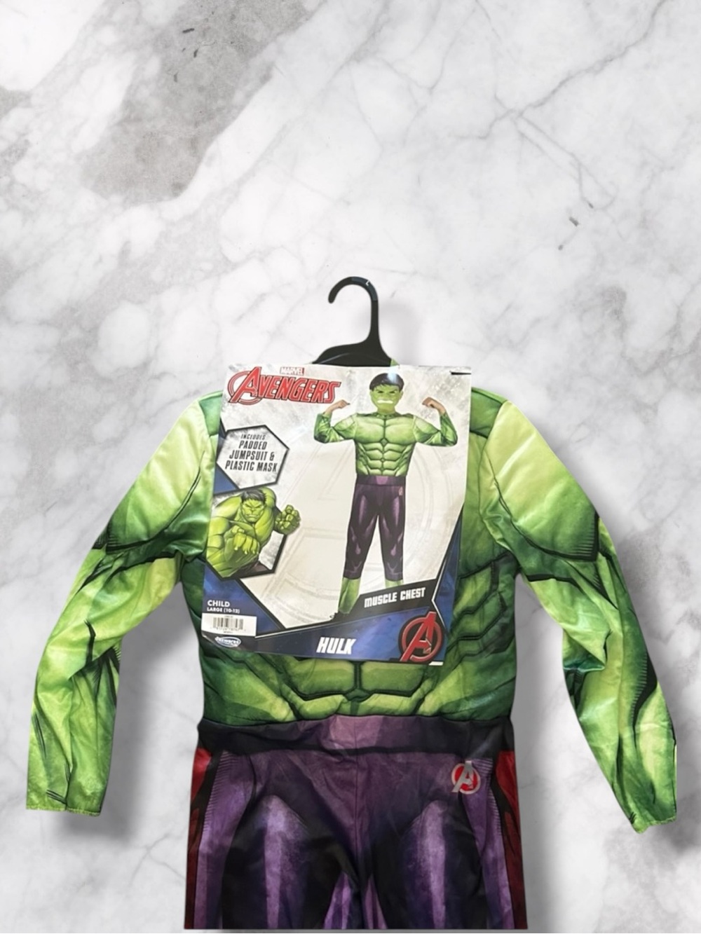 NEW Marvel Avengers Hulk Kids Costume - Muscle Chest Size Large - Picture 2 of 6